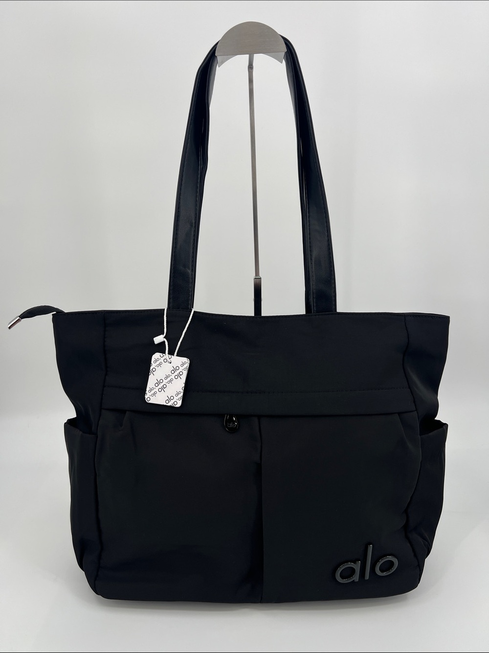 ALO Yoga Black Everyday Tote with Logo